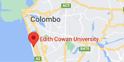 Edith Cowan University Sri Lanka map