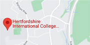 Hertfordshire International College map