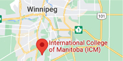 International College of Manitoba map