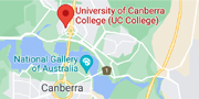 University of Canberra College map