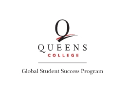 Queens College Global Student Success Program