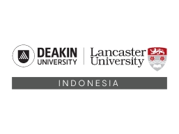 Deakin University Lancaster University Indonesia logo