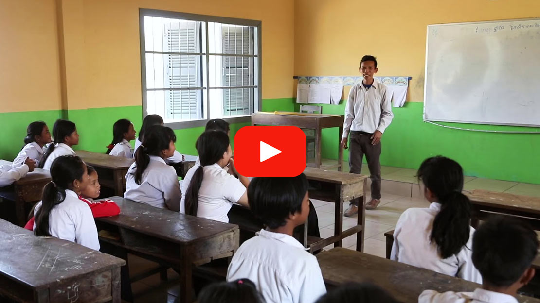 Play Video - Classroom of Hope - School opening in Cambodia