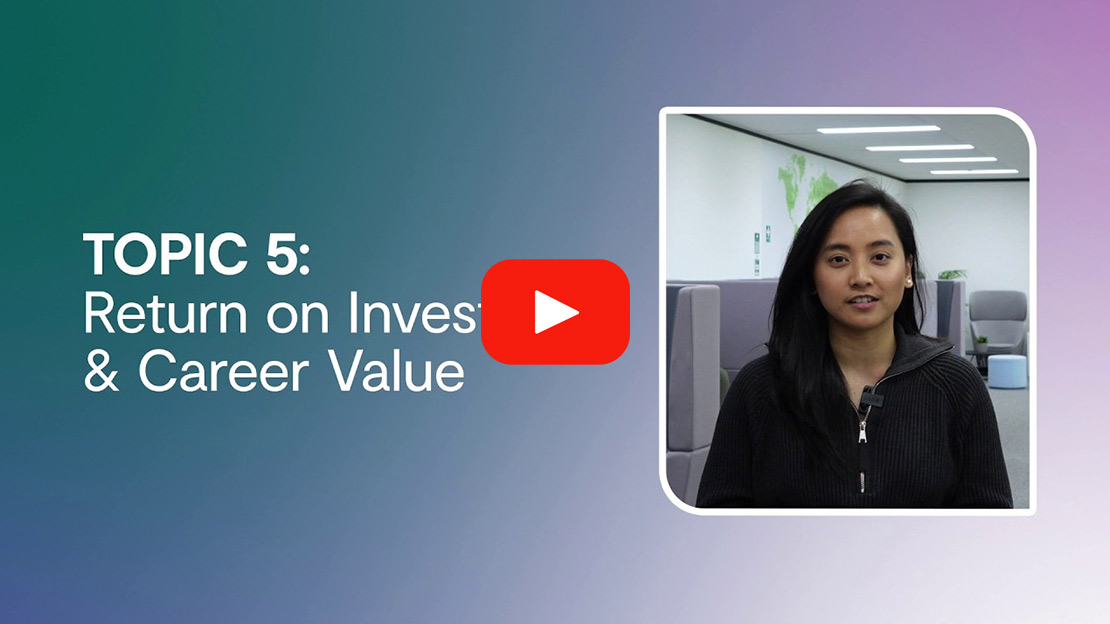 Play Video - Topic 5: Return on Investment and Career Value